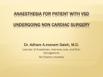 Anaesthesia for Acyanotic Congenital Heart Disease