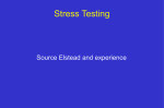 STRESS TESTING: INDICATIONS