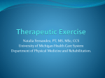 Therapeutic Exercise - University of Michigan–Flint