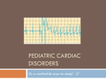 Pediatric Cardiac Disorders