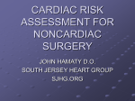 CARDIAC RISK ASSESSMENT FOR NONCARDIAC SURGERY