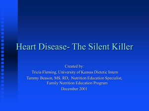 Heart Disease- The Silent Killer