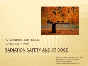 Radiation safety and CT dose