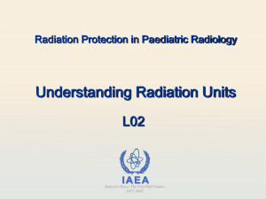 Understanding Radiation Units - Radiation Protection of Patients