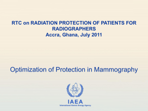 Lecture 10 Mammography Thur - International Atomic Energy Agency