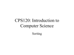 CPS120: Introduction to Computer Science