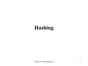 Hashing - METU Computer Engineering