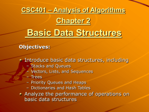 Chapter 2--Basic Data Structures