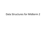 Data Structures for Midterm 2