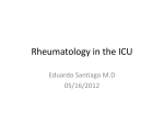 Rheumatology in the ICU