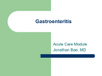 Gastroenteritis