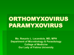 ORTHOMYXOVIRUS PARAMYXOVIRUS