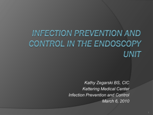 Infection Prevention and Control in the Endoscopy Unit