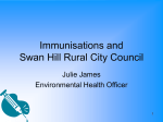 Immunisations and Swan Hill Rural City Council