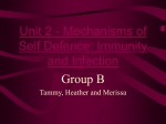 Unit 2 - Mechanisms of Self Defence: Immunity and Infection