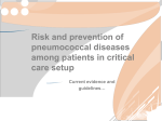 Risk and prevention of pneumococcal diseases among