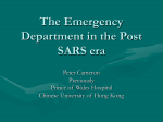 The Emergency Department in the Post SARS era
