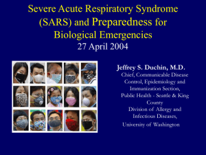 Severe Acute Respiratory Syndrome (SARS)