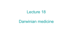 Nov. 3 Darwinian Medicine