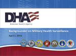 Backgrounder on Military Health Surveillance sm