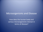 Microorganisms and Disease