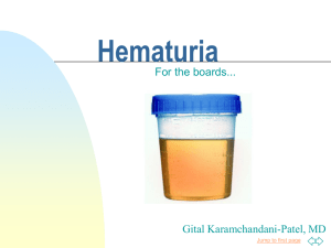 Hematuria