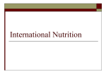 section 5.9 International nutrition