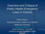 presentation - Canadian Public Health Association