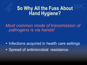 Hand Hygiene in Healthcare Settings Core