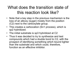 What does the transition state of this reaction look like?