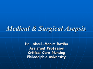 Surgical Asepsis - Philadelphia University