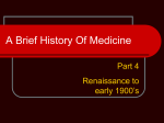 A Brief History Of Medicine