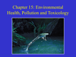 Chapter 15: Environmental Health, Pollution, and Toxicology