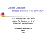 Global Diseases biological challenges of the 21st Century