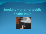Smoking – another public health issue