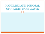 handling and disposal of medical waste