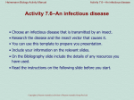 Activity 7.6–An infectious disease