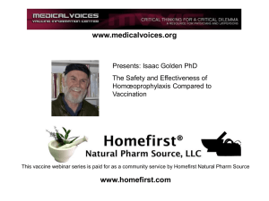 Vaccination HP - brief lecture - Oct 2009b