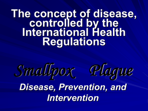 05. The concept of disease, controlled by the International Health