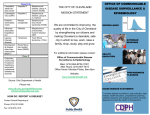 OFFICE OF COMMUNICABLE DISEASE SURVEILLANCE &amp; EPIDEMIOLOGY