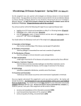 Microbiology 20 Disease Assignment – Spring 2016  (due May 17 )