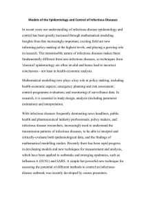 Models of the Epidemiology and Control of Infectious Diseases