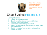 Chap 8 Joints