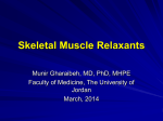 Skeletal Muscle Relaxants