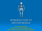INTRODUCTION TO CLINICAL ORTHOPAEDICS