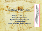 spinal stenosis - Oregon Health & Science University