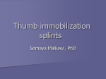 chap 8 splints acting on the thumb