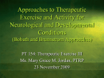 Approaches to Therapeutic Exercise and Activity for Neurological