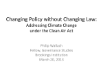 Changing Policy without Changing Law: Addressing Climate