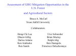 Assessment of GHG Mitigation Opportunities in the U.S